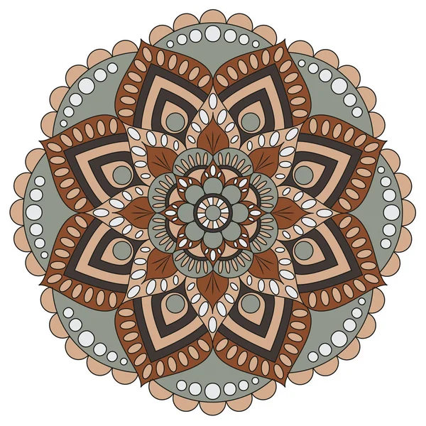 Oryantal desen. Geleneksel süs boyama yuvarlak. Mandala. 