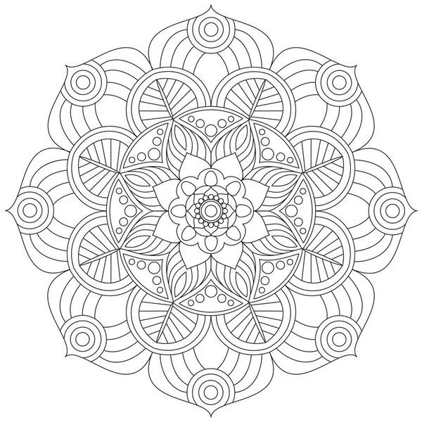 Orientální vzor. Tradiční ozdoba zbarvení. Mandala. — Stockový vektor