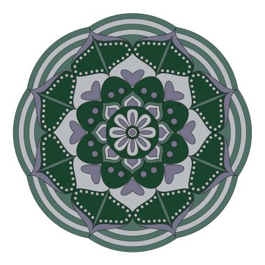 Oryantal desen. Geleneksel süs boyama yuvarlak. Mandala. 