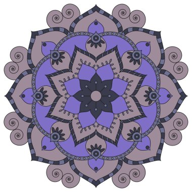 Oryantal desen. Geleneksel süs boyama yuvarlak. Mandala. 