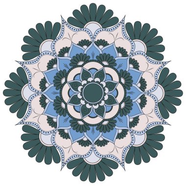 Oryantal desen. Geleneksel süs boyama yuvarlak. Mandala. 