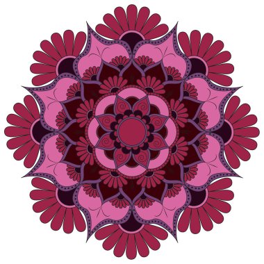 Oryantal desen. Geleneksel süs boyama yuvarlak. Mandala. 