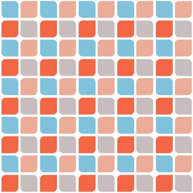 Dikişsiz desen geometrik şekiller. Kareler, edikula. Geomet