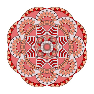 Oryantal desen. Geleneksel süs boyama yuvarlak. Mandala. 