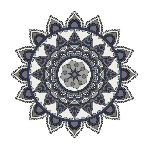 Mandalas de flores. Elementos decorativos vintage. Padrão oriental , —  Vetores de Stock