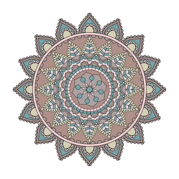 Mandalas aux fleurs. Éléments décoratifs vintage. Schéma oriental , — Image vectorielle