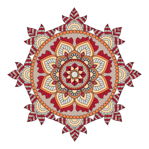 Blumen-Mandalas. Vintage dekorative Elemente. orientalisches Muster, — Stockvektor