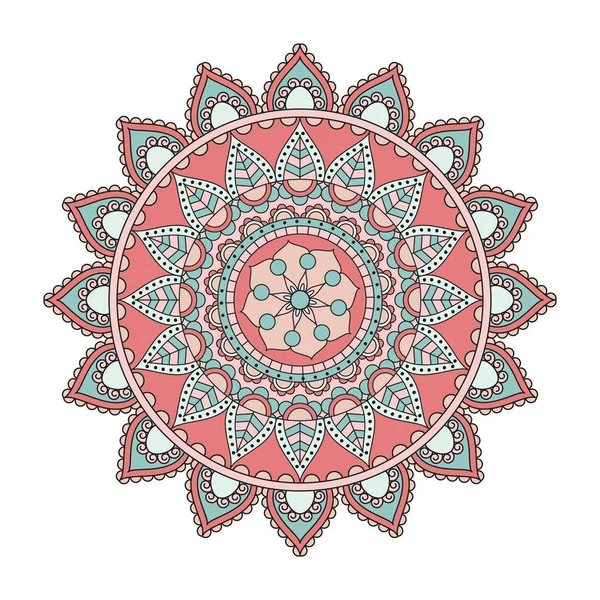 Kwiatem Mandalas. Vintage elementy dekoracyjne. Orientalny wzór, — Wektor stockowy