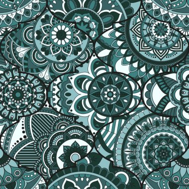 Patchwork desen. Vintage dekoratif öğeler. Elle çizilmiş backg