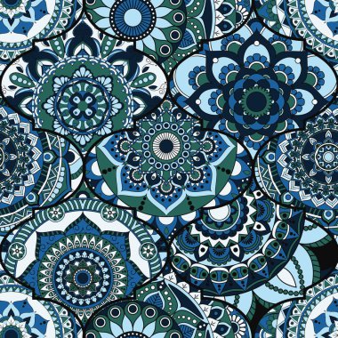 Patchwork desen. Vintage dekoratif öğeler. Elle çizilmiş backg