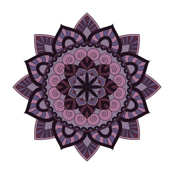 Mandalas de flores. Elementos decorativos vintage. Patrón oriental , — Vector de stock