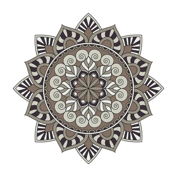 Mandalas de flores. Elementos decorativos vintage. Patrón oriental , — Archivo Imágenes Vectoriales