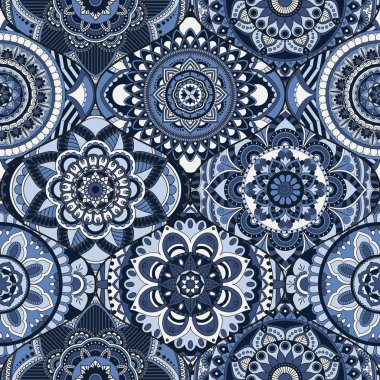 Patchwork desen. Vintage dekoratif öğeler. Elle çizilmiş backg