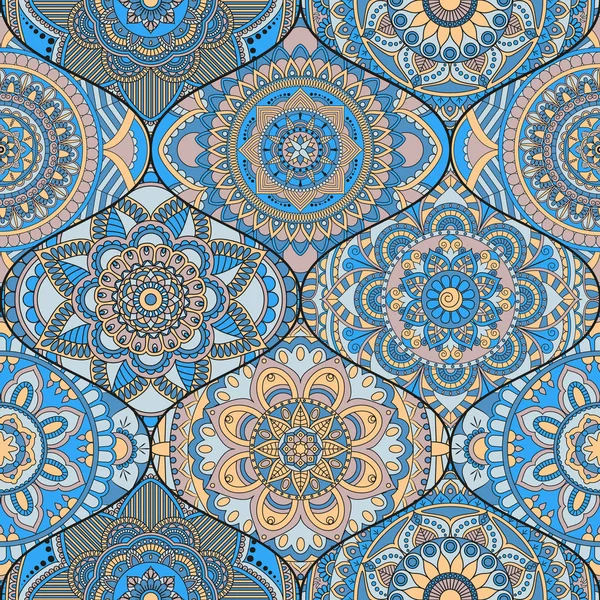 Patchwork desen. Vintage dekoratif öğeler. Elle çizilmiş backg