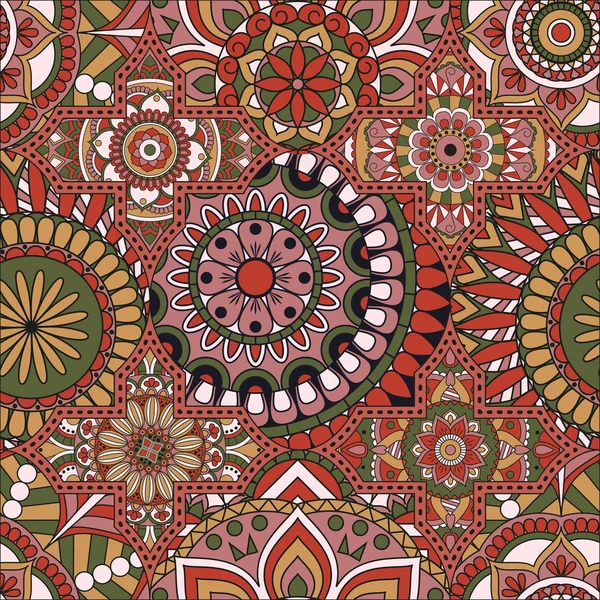 Patchwork desen. Vintage dekoratif öğeler. Elle çizilmiş backg