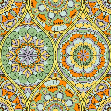 mandalalar desenle. Vintage dekoratif öğeler. Elle çizilmiş b