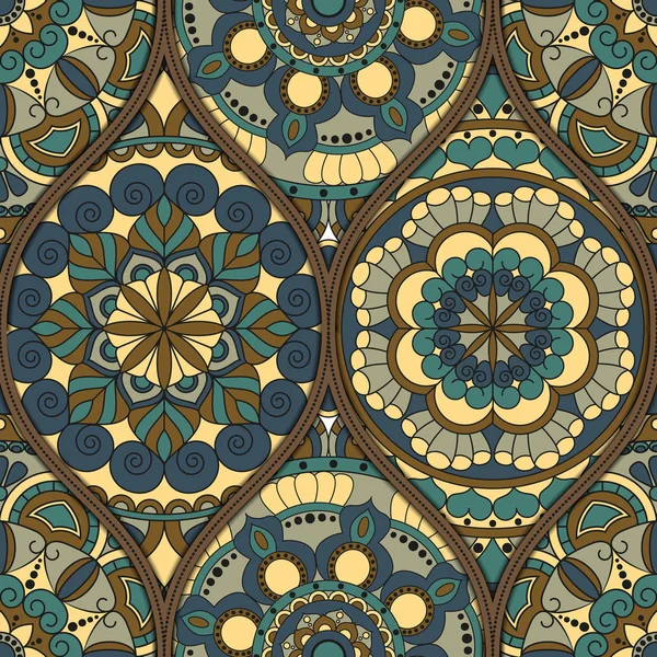 mandalalar desenle. Vintage dekoratif öğeler. Elle çizilmiş b