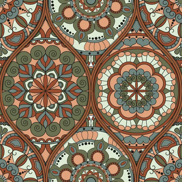 mandalalar desenle. Vintage dekoratif öğeler. Elle çizilmiş b