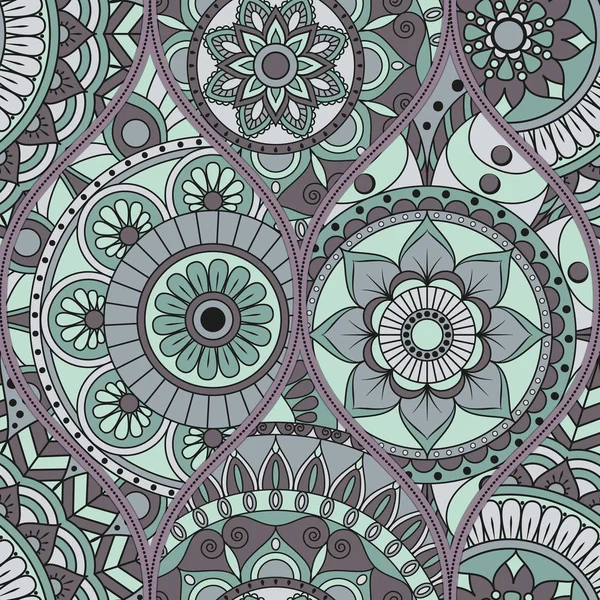 mandalalar desenle. Vintage dekoratif öğeler. Elle çizilmiş b