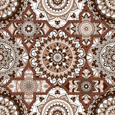 Patchwork desen. Vintage dekoratif öğeler. Elle çizilmiş backg