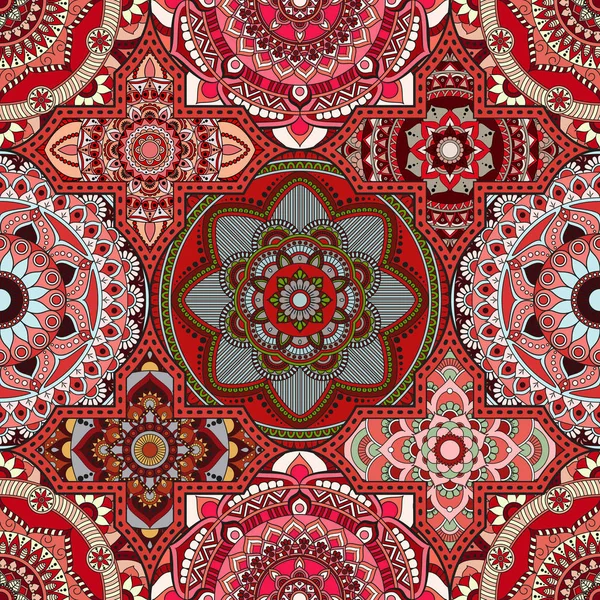 Patchwork desen. Vintage dekoratif öğeler. Elle çizilmiş backg