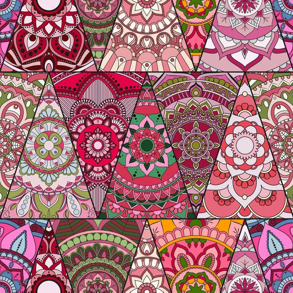 Sorunsuz mandalalar desen. Vintage dekor elementleri ile mand