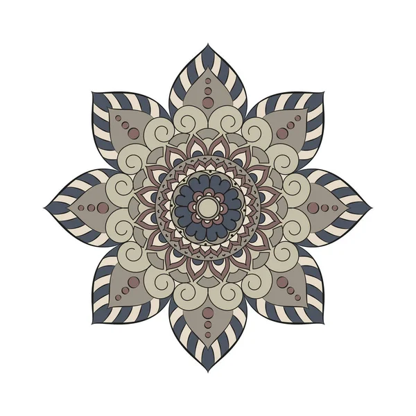 Çiçek mandalalar. Vintage dekoratif öğeler. Oryantal desen, 