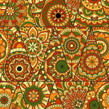 Sorunsuz mandalalar desen. Vintage dekor elementleri ile mand