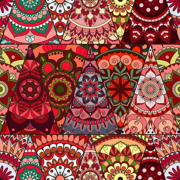 Sorunsuz mandalalar desen. Vintage dekor elementleri ile mand