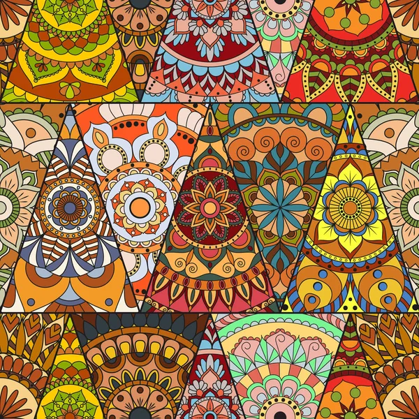 Sorunsuz mandalalar desen. Vintage dekor elementleri ile mand