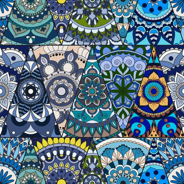 Sorunsuz mandalalar desen. Vintage dekor elementleri ile mand