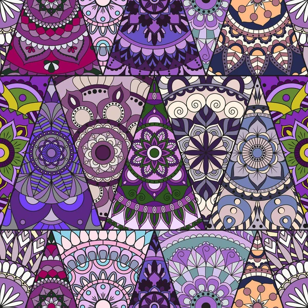 Sorunsuz mandalalar desen. Vintage dekor elementleri ile mand