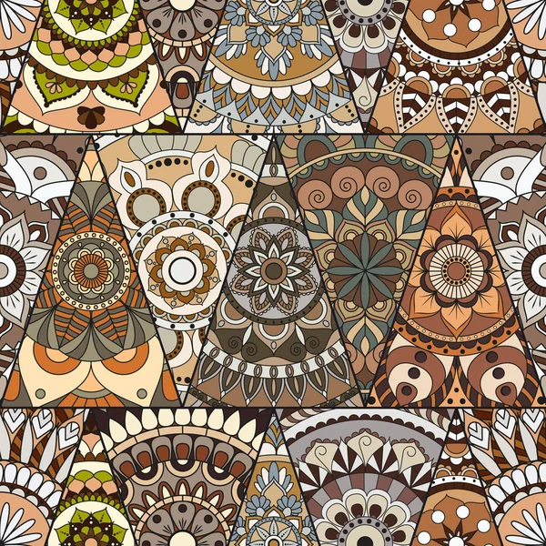 Sorunsuz mandalalar desen. Vintage dekor elementleri ile mand