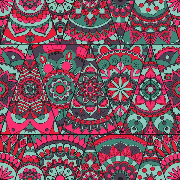 Sorunsuz mandalalar desen. Vintage dekor elementleri ile mand