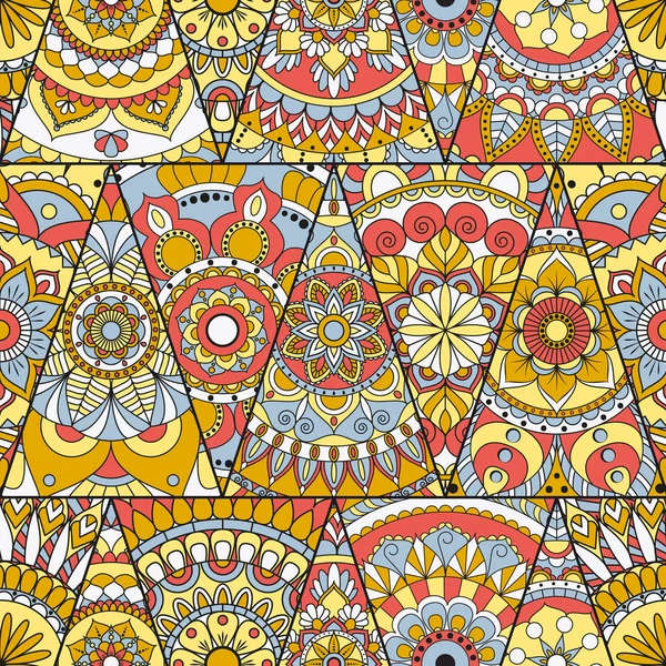 Sorunsuz mandalalar desen. Vintage dekor elementleri ile mand