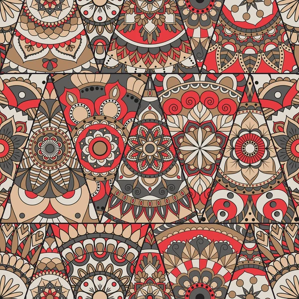 Sorunsuz mandalalar desen. Vintage dekor elementleri ile mand