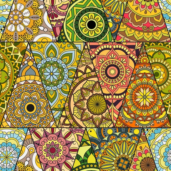 Sorunsuz mandalalar desen. Vintage dekor elementleri ile mand