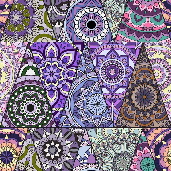 Sorunsuz mandalalar desen. Vintage dekor elementleri ile mand