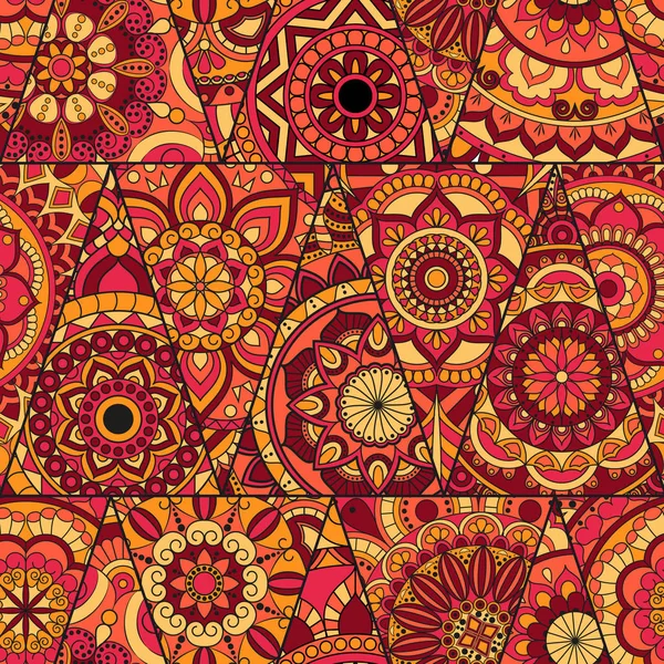 Sorunsuz mandalalar desen. Vintage dekor elementleri ile mand