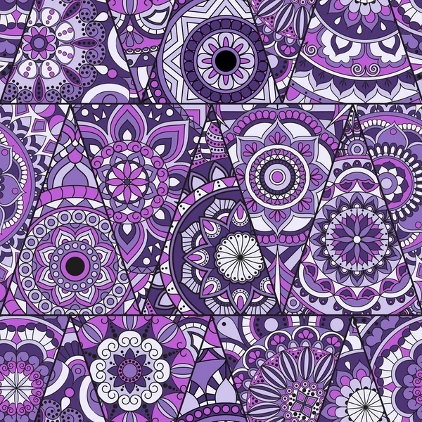 Sorunsuz mandalalar desen. Vintage dekor elementleri ile mand