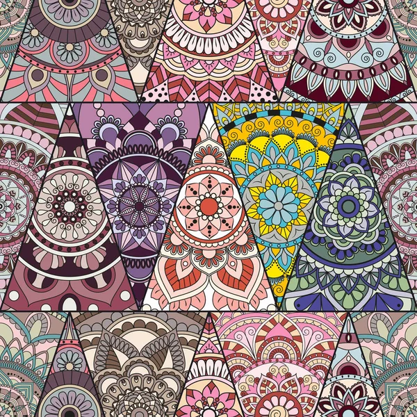 Sorunsuz mandalalar desen. Vintage dekor elementleri ile mand