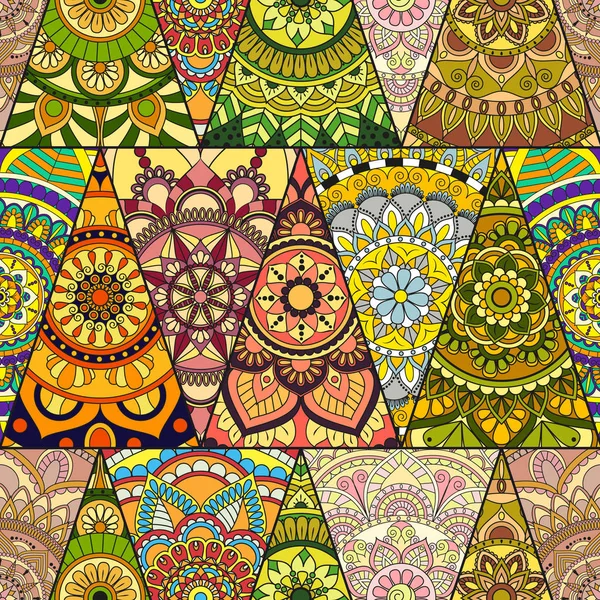 Sorunsuz mandalalar desen. Vintage dekor elementleri ile mand