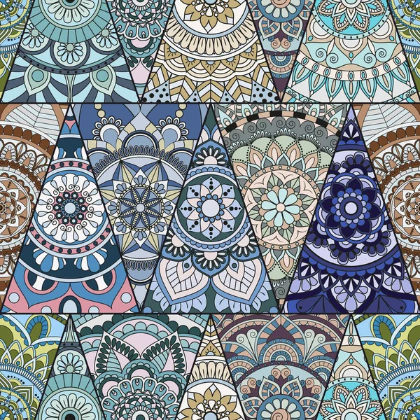 Sorunsuz mandalalar desen. Vintage dekor elementleri ile mand