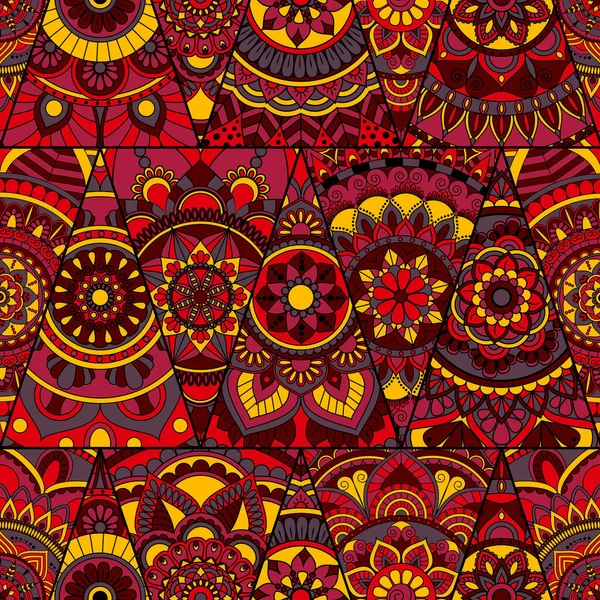 Sorunsuz mandalalar desen. Vintage dekor elementleri ile mand