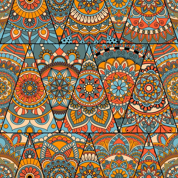 Sorunsuz mandalalar desen. Vintage dekor elementleri ile mand