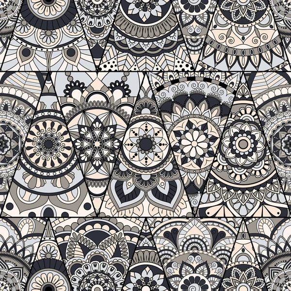 Sorunsuz mandalalar desen. Vintage dekor elementleri ile mand