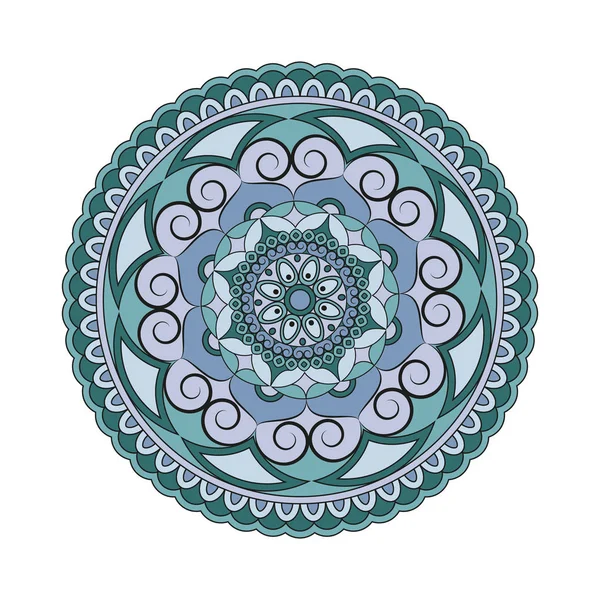 Çiçek mandalalar. Vintage dekoratif öğeler. Oryantal desen, 