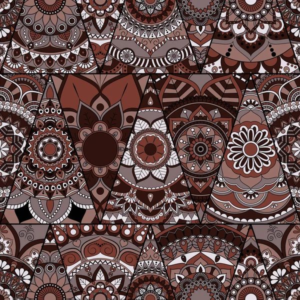 Sorunsuz mandalalar desen. Vintage dekor elementleri ile mand