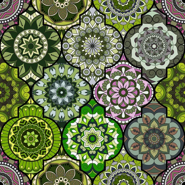 Seamless modeli. Vintage dekoratif öğeler. Elle çizilmiş backgr