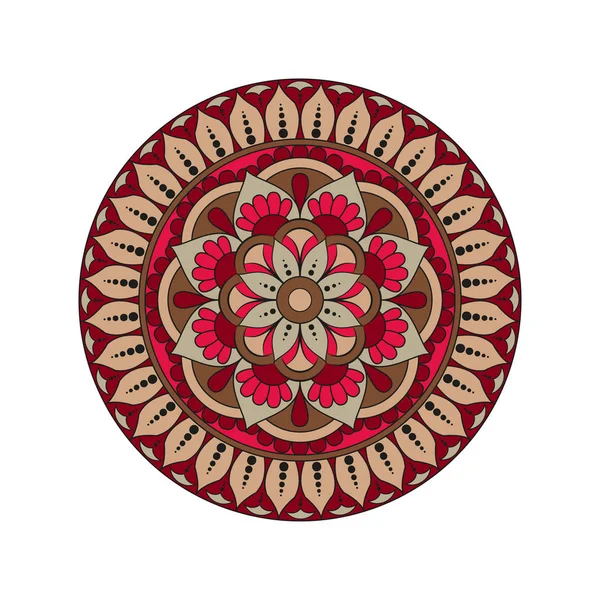 Blumen-Mandalas. Vintage dekorative Elemente. orientalisches Muster, — Stockvektor